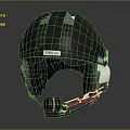 Black Safety Helmet With FINEJAB Label White Side Parts Chain Strap And Ear Pads