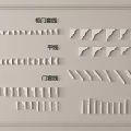 Different Types of Gypsum Molding Collection Featuring Crown Door Frame and Waist Lines