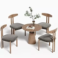 Negotiation tables and chairs 3d model