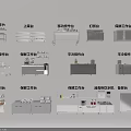 Essential Commercial Kitchen Equipment With Various Workbenches Storage Cabinets And Sterilizers
