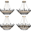 Modern creative crystal chandelier diamond chandelier shaped chandelier minimalist crystal chandelier living room chandelier 3d model