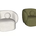 Modern single sofa 3d model