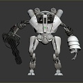 Mech Warrior Mech Soldier Machine Battlearm Mechanical Battlearm Machine Fighter Robot 3d model