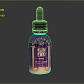 Medical Device Holly Chill CBD Oil Bottle Featuring Purple Label And Eye Graphic Design