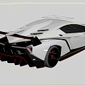 Sleek Silver And Black Sports Car With Red Accents And Aerodynamic Design