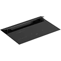 Black Kitchen Countertop Panel with Mounting Holes for Modern Kitchen Use