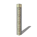New Chinese Landscape Lamp 3d model