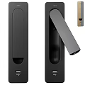 Modern Black Smart Wall Lamp With LED Lighting And Sensor Functionality