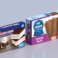 Delicious Cookie Cream Ice Cream Sandwiches And Fudge Bars Frozen Treats