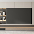 Modern TV Background Cabinet TV Background 3d model