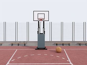 modern basketball stand basketball court basketball stand 3d model