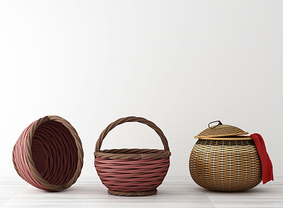 Southeast Asia Storage Basket 3d model