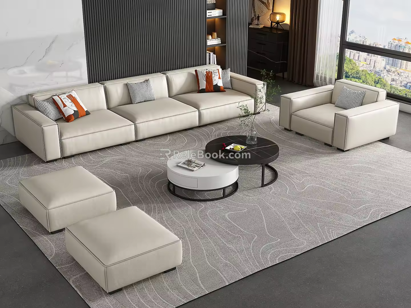 Sofa combination 3d model