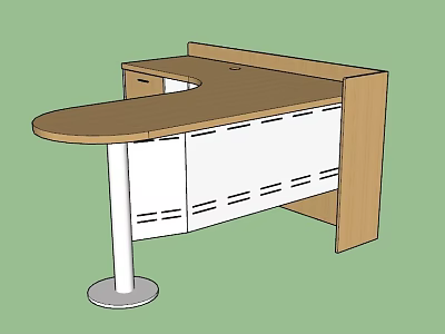 Modern desk diagnostic table 3d model Modern desk diagnostic table 3d model