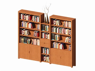 Chinese bookcase 3d model