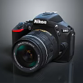 modern dslr camera dslr card machine digital camera 3d model