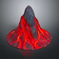 Geo-vein Volcano Island Terrain Mountain Geomorphology Mountain Range Topographic Map Mountain 3d model