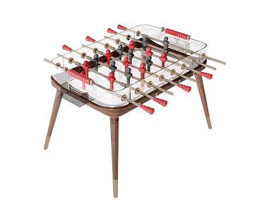 Modern table football desktop football game table 3d model