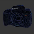 Canon Digital Camera With Ergonomic Body Design For Professional Photography 3d model