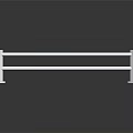 Sleek Modern Double Bar Towel Rack In Stainless Steel For Bathroom