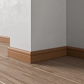 Modern Line European Style Skirting Solid Wood Skirting Composite Skirting 3d model