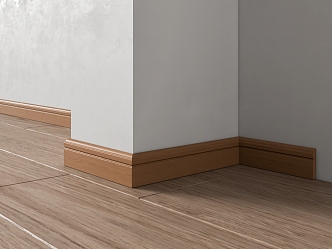 Modern Line European Style Skirting Solid Wood Skirting Composite Skirting 3d model