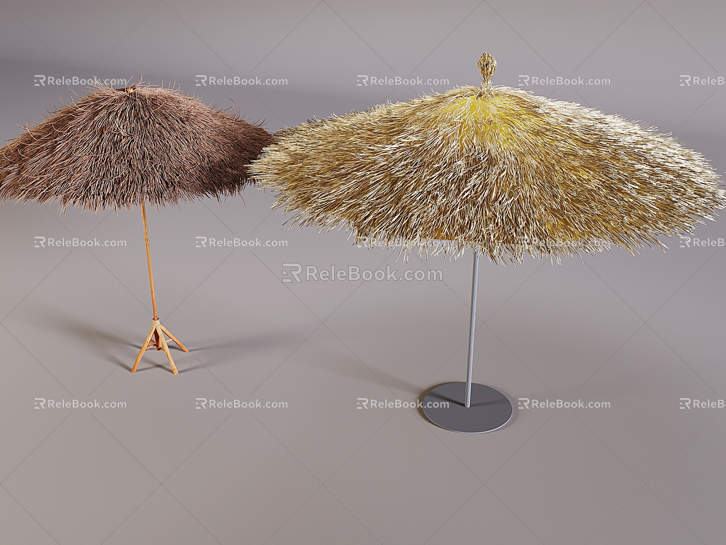 Thatch awning grass bandage hay straw straw straw straw straw roof thatched roof 3d model