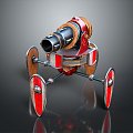 laser tower turret turntable sci-fi tower defense game tower defense sci-fi turret game turret game turret 3d model