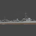 weapon ship landing ship 3d model