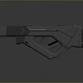 Futuristic Weapon Gun With Sci Fi Metallic Design And Modern Tech Features 3d model