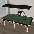 Billiard room Billiard table 3d model