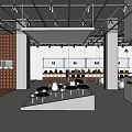 Modern Specialty Store Front With Glass Windows Display Shelves Bicycle And Decor Items