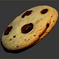 Golden Brown Chocolate Chip Cookie With Soft Baked Texture And Chocolate Chunks