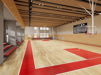 Modern Basketball Hall 3d model