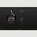 Smart Television Showing Music Playback Interface With Album Cover And Explore Menu