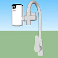 Modern VIOMI Water Faucets With White Filter And Silver Metal Design For Kitchen Use