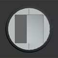 Cylindrical Metal Equipment with Ribbed Surface Square Opening and Side Circular Hole