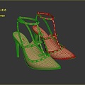 High Heels Stiletto Shoes Stiletto Heels Thick Heel Shoes Thick Heel Shoes High Heel Shoes Fashion High Heel Shoes 3d model