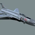 Gray Military Jet Fighter With Red Number 95 And Star Emblem Details