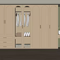 Modern Minimalist White Wardrobe Interior Design With Glass Doors Drawers And Lighting