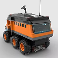 LEGO Toy Blocks Mobile Fortress RV Heavy Duty RV 3d model