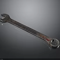 Industrial Metal Wrench with Rustic Finish Mechanical Tool for Repair and Maintenance