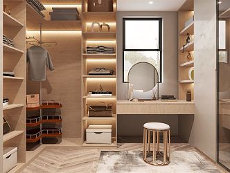 Modern cloakroom customer service 3d model