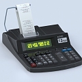 Cash register cash register bill machine receipt printer POS machine card reader 3d model