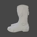 White Tall Riding Boots With Sturdy Design Stylish Stitching And Protective Soles