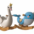 Modern Trojan Children Rocker 3d model