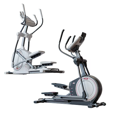 Premium Elliptical Fitness Trainers Two Different Models For Home Exercise Equipment 3d model