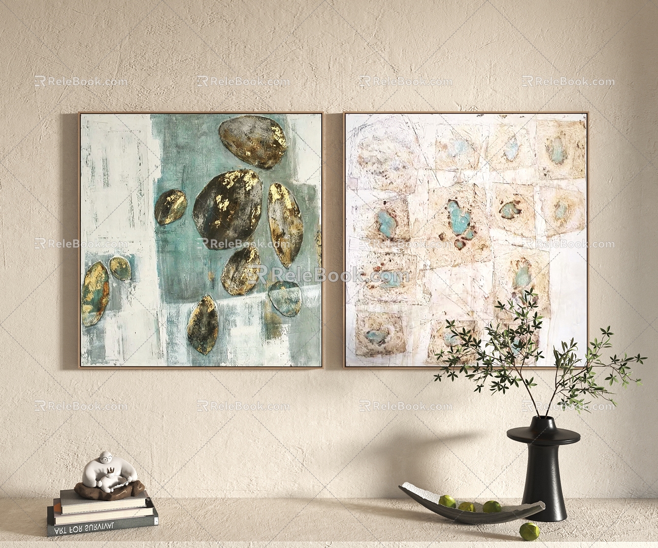 Modern Decorative Painting Hanging Painting 3d model