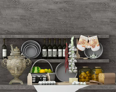 Modern Kitchen Supplies Kitchen Tableware 3d model Modern Kitchen Supplies Kitchen Tableware 3d model