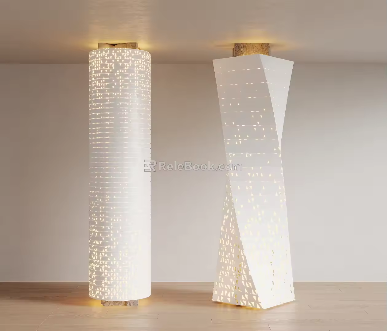 Modelling decorative column luminous column special-shaped column 3d model